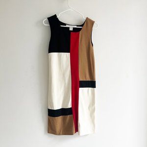 Diane Von Furstenberg Mondrian Inspired Pattern Dress Size 2